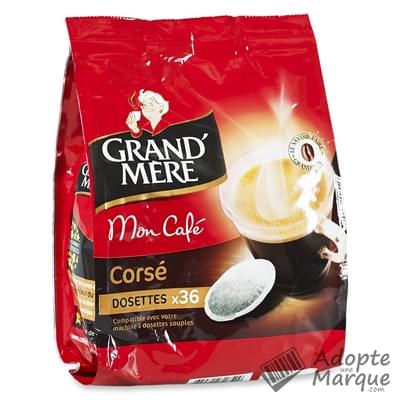 Grand' Mère Dosettes de café souples - Corsé Les 36 dosettes - 250g