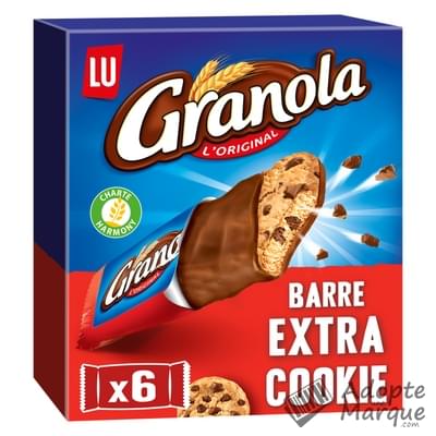 Granola Barre Extra Cookie Le paquet de 6 barres - 168G
