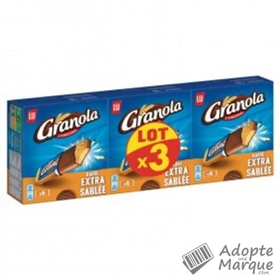 Granola Barre Extra Sablée Les 3 paquets de 6 barres - 3x168G