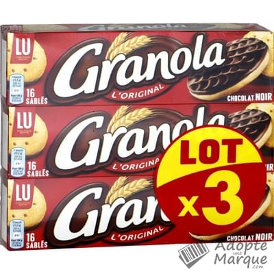Granola Biscuits Sablés au Chocolat Noir Les 3 paquets de 195G