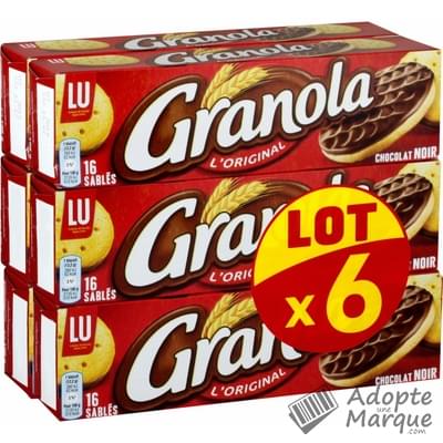 Granola Biscuits Sablés au Chocolat Noir Les 6 paquets de 195G