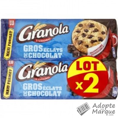 Granola Cookies Chocolat Les 2 paquets de 276G