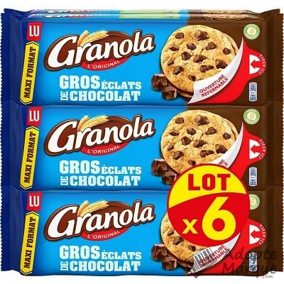 Granola Cookies Chocolat Les 6 paquets de 276G
