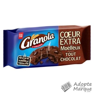 Granola Cookies Cœur Extra Moelleux Tout Chocolat Le paquet de 182G