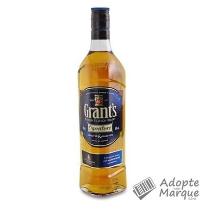 Grant's Whisky Blended Scotch Signature - 40% vol. La bouteille de 70CL