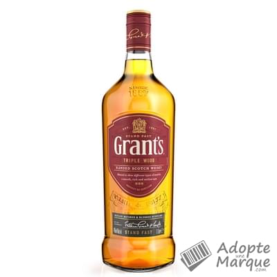 Grant's Whisky Blended Scotch Triple Wood - 40%vol. La bouteille de 1L
