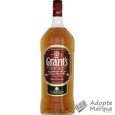 Grant's Whisky Ecosse Blended Scotch - 40% vol. "La bouteille de 1,5L"
