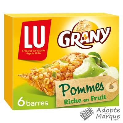 Grany Barres aux 5 Céréales & Pommes Le paquet de 6 barres - 125G