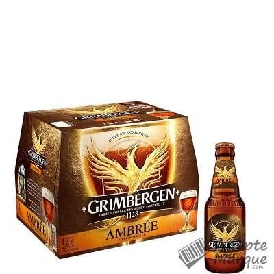 Grimbergen Bière Ambrée d'Abbaye - 6,5% vol. Les 12 bouteilles de 25CL