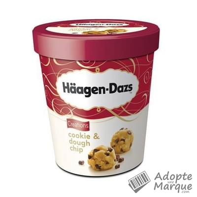 Häagen-Dazs Crème glacée Cookie & Dough Chip Le pot de 500ML