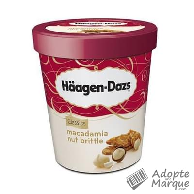 Häagen-Dazs Crème glacée Macadamia Nut Brittle Le pot de 500ML