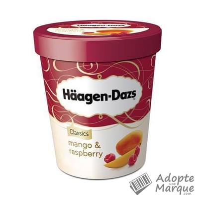 Häagen-Dazs Crème glacée Mango & Raspberry Le pot de 500ML