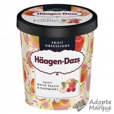 Häagen-Dazs Fruit Obsessions - Sorbet - Pêche & Framboise Le pot de 460ML
