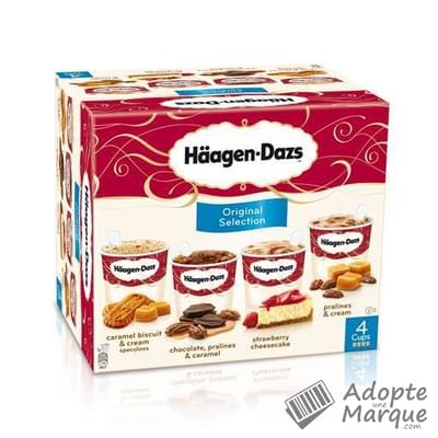 Häagen-Dazs MiniCups - Crème glacée Original Selection Les 4 pots de 100ML