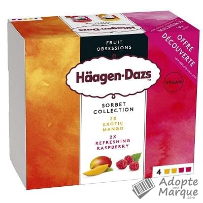 Häagen-Dazs MiniCups - Sorbet Collection Les 4 pots de 95ML