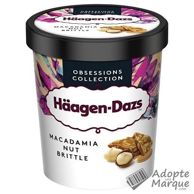 Häagen-Dazs Obsessions Collection - Crème glacée - Macadamia Nut Brittle Le pot de 460ML