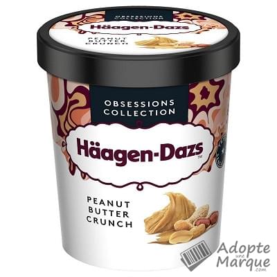 Häagen-Dazs Obsessions Collection - Crème glacée - Peanut Butter Crunch Le pot de 460ML