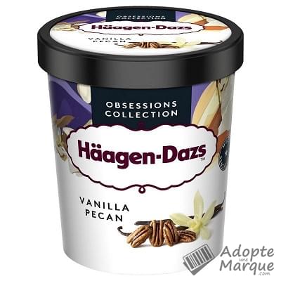 Häagen-Dazs Obsessions Collection - Crème glacée - Vanilla & Pécan Le pot de 460ML