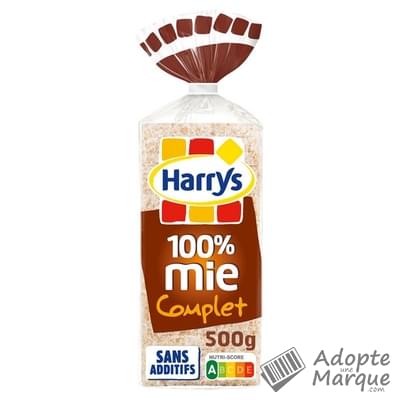 Harry's 100% Mie - Pain de mie Complet Le paquet de 500G