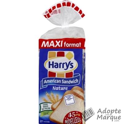 Harry's American Sandwich - Pain de mie Nature Le paquet de 825G