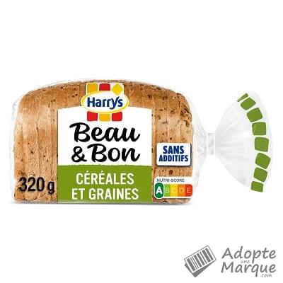 Harry's Beau & Bon - Pain de table tranché aux céréales & graines Le paquet de 320G