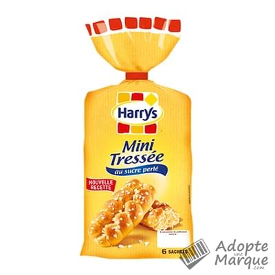 Harry's Brioche Mini Tressée au Sucre Perlé Le paquet de 6 brioches - 210G