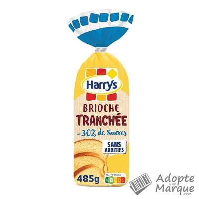 Harry's Brioche Tranchée -30% de sucres  Le paquet de 485G
