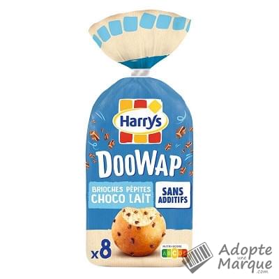 Harry's Doo Wap - Brioches moelleuses aux Pépites de Chocolat au Lait Le paquet de 8 brioches - 320G