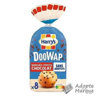 Harry's Doo Wap - Brioches moelleuses aux Pépites de Chocolat Le paquet de 8 brioches - 320G