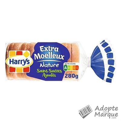 Harry's Extra Moelleux - Pain de mie Nature Sans sucres ajoutés Le paquet de 280G