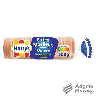 Harry's Extra Moelleux - Pain de mie Nature Sans sucres ajoutés Le paquet de 500G