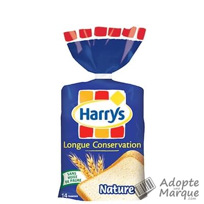 Harry's Longue Conservation - Pain de mie Nature Grandes Tranches Le paquet de 550G