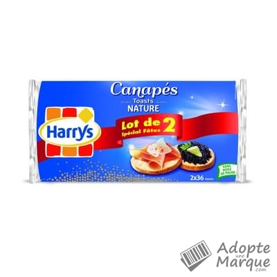 Harry's Toast Nature Les 2 paquets de 280G