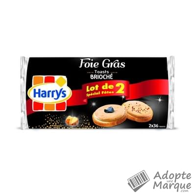 Harry's Toast spécial Foie gras Les 2 paquets de 280G
