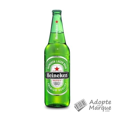 Heineken Bière blonde - 5,0% vol. La bouteille de 65CL