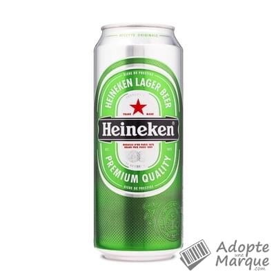 Heineken Bière blonde - 5,0% vol. La canette de 50CL