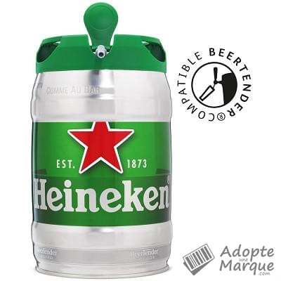 Heineken Bière blonde - 5,0% vol. Le fût de 5L