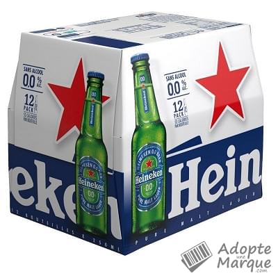 Heineken Bière Blonde Sans Alcool Les 12 bouteilles de 25CL