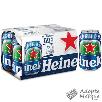 Heineken Bière Blonde Sans Alcool Les 6 canettes de 33CL