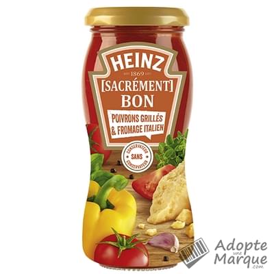 Heinz Sauce pour pâtes Sacrément Bon Poivrons grillés & Fromage Italien Le bocal de 240G