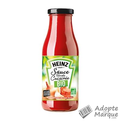 Heinz Sauce Tomate cuisinée Bio La bouteille de 500G