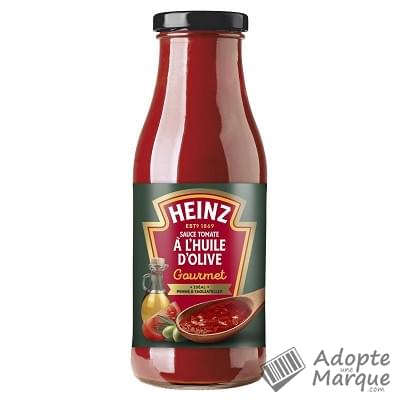Heinz Sauce Tomate cuisinée à l'Huile d'Olive Gourmet La bouteille de 495G