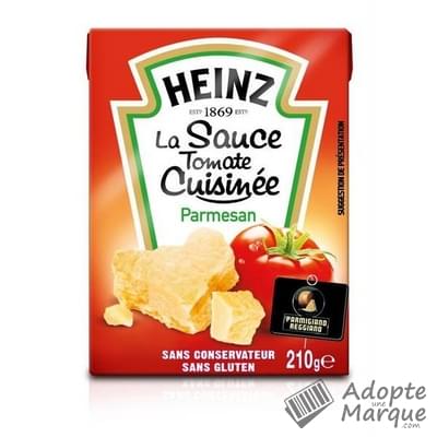 Heinz Sauce Tomate Cuisinée Parmesan La brique de 210G
