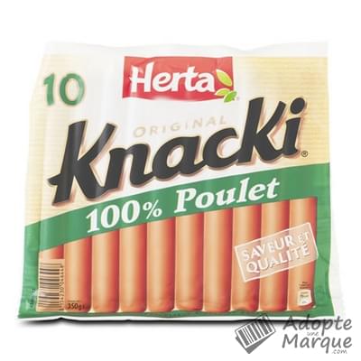 Saucisses 100% poulet HERTA KNACKI