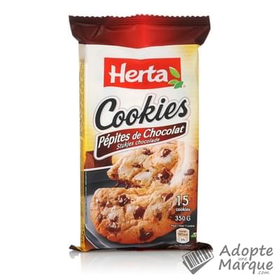 Herta Pâte à Cookies aux pépites de chocolat Le sachet de 350G
