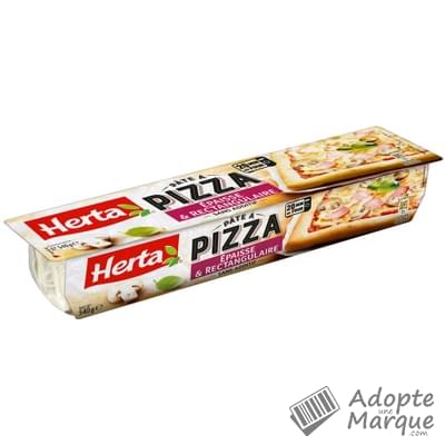 Herta Pâte à pizza Epaisse & Rectangulaire Le sachet de 540G