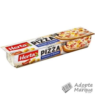 Herta Pâte à pizza Epaisse & Ronde Le sachet de 375G