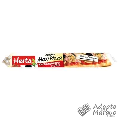Herta Pâte à pizza Fine & Rectangulaire Le sachet de 385G