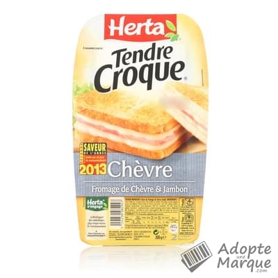Herta Tendre Croque - Croque monsieur Chèvre La barquette de 2 croques - 200G