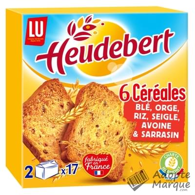 Heudebert Biscottes aux 6 Céréales La boîte de 300G